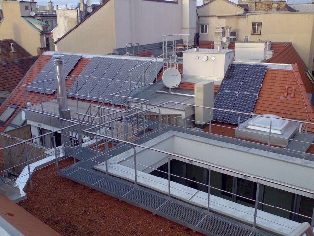 Photovoltaikanlage auf einem Wohnhaus